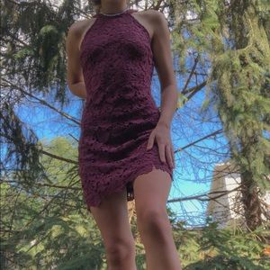 Bodycon Floral Lace Dress